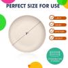 imageHomienly 10 inch Wheat Straw Dinner Plates Set of 8  Alternative to Plastic Microwave ampamp Dishwasher Safe Unbreakable Kids Plates with 4 Colors Classic BrightBeige