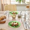 imageHomienly 10 inch Wheat Straw Dinner Plates Set of 8  Alternative to Plastic Microwave ampamp Dishwasher Safe Unbreakable Kids Plates with 4 Colors Classic BrightLight GreenTexture