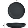imageHomienly 10 inch Wheat Straw Dinner Plates Set of 8  Alternative to Plastic Microwave ampamp Dishwasher Safe Unbreakable Kids Plates with 4 Colors Classic BrightStone Gray