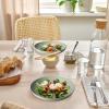 imageHomienly 10 inch Wheat Straw Dinner Plates Set of 8  Alternative to Plastic Microwave ampamp Dishwasher Safe Unbreakable Kids Plates with 4 Colors Classic BrightLight GreyTexture