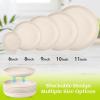 imageHomienly 10 inch Wheat Straw Dinner Plates Set of 8  Alternative to Plastic Microwave ampamp Dishwasher Safe Unbreakable Kids Plates with 4 Colors Classic BrightBeige