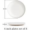 imageHomienly 10 inch Wheat Straw Dinner Plates Set of 8  Alternative to Plastic Microwave ampamp Dishwasher Safe Unbreakable Kids Plates with 4 Colors Classic BrightIsland Series