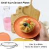 imageHomienly 10 inch Wheat Straw Dinner Plates Set of 8  Alternative to Plastic Microwave ampamp Dishwasher Safe Unbreakable Kids Plates with 4 Colors Classic BrightClassic Bright
