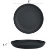 imageHomienly 10 inch Wheat Straw Dinner Plates Set of 8  Alternative to Plastic Microwave ampamp Dishwasher Safe Unbreakable Kids Plates with 4 Colors Classic BrightStone Gray