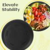imageHomienly 10 inch Wheat Straw Dinner Plates Set of 8  Alternative to Plastic Microwave ampamp Dishwasher Safe Unbreakable Kids Plates with 4 Colors Classic BrightBlack