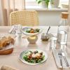 imageHomienly 10 inch Wheat Straw Dinner Plates Set of 8  Alternative to Plastic Microwave ampamp Dishwasher Safe Unbreakable Kids Plates with 4 Colors Classic BrightWhiteTexture