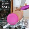 imageHomienly 10 inch Wheat Straw Dinner Plates Set of 8  Alternative to Plastic Microwave ampamp Dishwasher Safe Unbreakable Kids Plates with 4 Colors Classic BrightPink Flower Series
