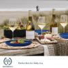 imageHomienly 10 inch Wheat Straw Dinner Plates Set of 8  Alternative to Plastic Microwave ampamp Dishwasher Safe Unbreakable Kids Plates with 4 Colors Classic BrightOcean