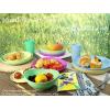 imageHomienly 10 inch Wheat Straw Dinner Plates Set of 8  Alternative to Plastic Microwave ampamp Dishwasher Safe Unbreakable Kids Plates with 4 Colors Classic BrightMemphis Series