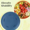 imageHomienly 10 inch Wheat Straw Dinner Plates Set of 8  Alternative to Plastic Microwave ampamp Dishwasher Safe Unbreakable Kids Plates with 4 Colors Classic BrightClassic Bright