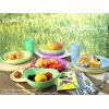 imageHomienly 10 inch Wheat Straw Dinner Plates Set of 8  Alternative to Plastic Microwave ampamp Dishwasher Safe Unbreakable Kids Plates with 4 Colors Classic BrightMemphis Series