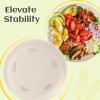 imageHomienly 10 inch Wheat Straw Dinner Plates Set of 8  Alternative to Plastic Microwave ampamp Dishwasher Safe Unbreakable Kids Plates with 4 Colors Classic BrightBeige