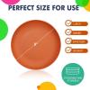 imageHomienly 10 inch Wheat Straw Dinner Plates Set of 8  Alternative to Plastic Microwave ampamp Dishwasher Safe Unbreakable Kids Plates with 4 Colors Classic BrightClassic Bright