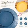 imageHomienly 40Piece Wheat Straw Dinnerware Sets Unbreakable Reusable Dinnerware Set Service for 8 Kitchen Cups Plates and Bowls Set Dishwasher Microwave Safe Dishes Set for Camping Party  MondrianMulticolor