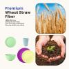 imageHomienly 40Piece Wheat Straw Dinnerware Sets Unbreakable Reusable Dinnerware Set Service for 8 Kitchen Cups Plates and Bowls Set Dishwasher Microwave Safe Dishes Set for Camping Party  MondrianMemphis Series