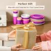 imageHomienly 40Piece Wheat Straw Dinnerware Sets Unbreakable Reusable Dinnerware Set Service for 8 Kitchen Cups Plates and Bowls Set Dishwasher Microwave Safe Dishes Set for Camping Party  MondrianPink Flower