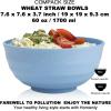 imageHomienly Large Salad Bowls Large Soup Bowls Set of 8Wheat Straw BowlsServing Bowl Set for Wedding Parties 60 Oz Big Bowl for Kitchen Salad Soup Microwave and Dishwasher SafeMulti ColorLight
