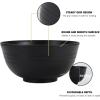 imageHomienly Large Salad Bowls Large Soup Bowls Set of 8Wheat Straw BowlsServing Bowl Set for Wedding Parties 60 Oz Big Bowl for Kitchen Salad Soup Microwave and Dishwasher SafeMulti ColorGrey Stone
