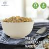 imageHomienly Large Salad Bowls Large Soup Bowls Set of 8Wheat Straw BowlsServing Bowl Set for Wedding Parties 60 Oz Big Bowl for Kitchen Salad Soup Microwave and Dishwasher SafeMulti ColorBeige