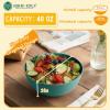 imageHomienly Large Salad Bowls Large Soup Bowls Set of 8Wheat Straw BowlsServing Bowl Set for Wedding Parties 60 Oz Big Bowl for Kitchen Salad Soup Microwave and Dishwasher SafeMulti ColorGreen