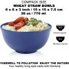imageHomienly Large Salad Bowls Large Soup Bowls Set of 8Wheat Straw BowlsServing Bowl Set for Wedding Parties 60 Oz Big Bowl for Kitchen Salad Soup Microwave and Dishwasher SafeMulti ColorOcean
