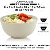 imageHomienly Large Salad Bowls Large Soup Bowls Set of 8Wheat Straw BowlsServing Bowl Set for Wedding Parties 60 Oz Big Bowl for Kitchen Salad Soup Microwave and Dishwasher SafeMulti ColorBeige