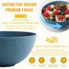 imageHomienly Large Salad Bowls Large Soup Bowls Set of 8Wheat Straw BowlsServing Bowl Set for Wedding Parties 60 Oz Big Bowl for Kitchen Salad Soup Microwave and Dishwasher SafeMulti ColorBlue