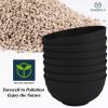 imageHomienly Large Salad Bowls Large Soup Bowls Set of 8Wheat Straw BowlsServing Bowl Set for Wedding Parties 60 Oz Big Bowl for Kitchen Salad Soup Microwave and Dishwasher SafeMulti ColorBlack