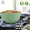 imageHomienly Large Salad Bowls Large Soup Bowls Set of 8Wheat Straw BowlsServing Bowl Set for Wedding Parties 60 Oz Big Bowl for Kitchen Salad Soup Microwave and Dishwasher SafeMulti ColorLight