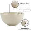 imageHomienly Large Salad Bowls Large Soup Bowls Set of 8Wheat Straw BowlsServing Bowl Set for Wedding Parties 60 Oz Big Bowl for Kitchen Salad Soup Microwave and Dishwasher SafeMulti ColorBeige