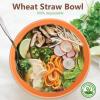 imageHomienly Large Salad Bowls Large Soup Bowls Set of 8Wheat Straw BowlsServing Bowl Set for Wedding Parties 60 Oz Big Bowl for Kitchen Salad Soup Microwave and Dishwasher SafeMulti ColorOrange