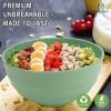 imageHomienly Large Salad Bowls Large Soup Bowls Set of 8Wheat Straw BowlsServing Bowl Set for Wedding Parties 60 Oz Big Bowl for Kitchen Salad Soup Microwave and Dishwasher SafeMulti ColorLight