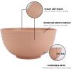 imageHomienly Large Salad Bowls Large Soup Bowls Set of 8Wheat Straw BowlsServing Bowl Set for Wedding Parties 60 Oz Big Bowl for Kitchen Salad Soup Microwave and Dishwasher SafeMulti ColorLight