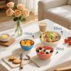 imageHomienly Large Salad Bowls Large Soup Bowls Set of 8Wheat Straw BowlsServing Bowl Set for Wedding Parties 60 Oz Big Bowl for Kitchen Salad Soup Microwave and Dishwasher SafeMulti ColorMulticolorMatte