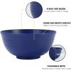 imageHomienly Large Salad Bowls Large Soup Bowls Set of 8Wheat Straw BowlsServing Bowl Set for Wedding Parties 60 Oz Big Bowl for Kitchen Salad Soup Microwave and Dishwasher SafeMulti ColorOcean