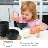 imageHomienly Large Salad Bowls Large Soup Bowls Set of 8Wheat Straw BowlsServing Bowl Set for Wedding Parties 60 Oz Big Bowl for Kitchen Salad Soup Microwave and Dishwasher SafeMulti ColorBlack