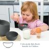 imageHomienly Large Salad Bowls Large Soup Bowls Set of 8Wheat Straw BowlsServing Bowl Set for Wedding Parties 60 Oz Big Bowl for Kitchen Salad Soup Microwave and Dishwasher SafeMulti ColorDark Gray