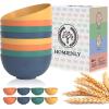 imageHomienly Large Salad Bowls Large Soup Bowls Set of 8Wheat Straw BowlsServing Bowl Set for Wedding Parties 60 Oz Big Bowl for Kitchen Salad Soup Microwave and Dishwasher SafeMulti ColorMulticolor