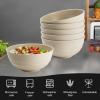 imageHomienly Large Salad Bowls Large Soup Bowls Set of 8Wheat Straw BowlsServing Bowl Set for Wedding Parties 60 Oz Big Bowl for Kitchen Salad Soup Microwave and Dishwasher SafeMulti ColorBeige