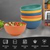 imageHomienly Large Salad Bowls Large Soup Bowls Set of 8Wheat Straw BowlsServing Bowl Set for Wedding Parties 60 Oz Big Bowl for Kitchen Salad Soup Microwave and Dishwasher SafeMulti ColorMulticolor