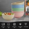 imageHomienly Large Salad Bowls Large Soup Bowls Set of 8Wheat Straw BowlsServing Bowl Set for Wedding Parties 60 Oz Big Bowl for Kitchen Salad Soup Microwave and Dishwasher SafeMulti ColorLight
