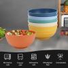 imageHomienly Large Salad Bowls Large Soup Bowls Set of 8Wheat Straw BowlsServing Bowl Set for Wedding Parties 60 Oz Big Bowl for Kitchen Salad Soup Microwave and Dishwasher SafeMulti Color6 PCSColorful