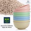 imageHomienly Large Salad Bowls Large Soup Bowls Set of 8Wheat Straw BowlsServing Bowl Set for Wedding Parties 60 Oz Big Bowl for Kitchen Salad Soup Microwave and Dishwasher SafeMulti ColorLight