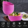 imageHomienly Large Salad Bowls Large Soup Bowls Set of 8Wheat Straw BowlsServing Bowl Set for Wedding Parties 60 Oz Big Bowl for Kitchen Salad Soup Microwave and Dishwasher SafeMulti ColorPink