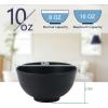 imageHomienly Large Salad Bowls Large Soup Bowls Set of 8Wheat Straw BowlsServing Bowl Set for Wedding Parties 60 Oz Big Bowl for Kitchen Salad Soup Microwave and Dishwasher SafeMulti ColorBlack