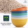 imageHomienly Large Salad Bowls Large Soup Bowls Set of 8Wheat Straw BowlsServing Bowl Set for Wedding Parties 60 Oz Big Bowl for Kitchen Salad Soup Microwave and Dishwasher SafeMulti Color6 PCS Colorful