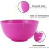 imageHomienly Large Salad Bowls Large Soup Bowls Set of 8Wheat Straw BowlsServing Bowl Set for Wedding Parties 60 Oz Big Bowl for Kitchen Salad Soup Microwave and Dishwasher SafeMulti ColorPink