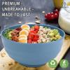 imageHomienly Large Salad Bowls Large Soup Bowls Set of 8Wheat Straw BowlsServing Bowl Set for Wedding Parties 60 Oz Big Bowl for Kitchen Salad Soup Microwave and Dishwasher SafeMulti ColorBlue