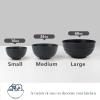 imageHomienly Large Salad Bowls Large Soup Bowls Set of 8Wheat Straw BowlsServing Bowl Set for Wedding Parties 60 Oz Big Bowl for Kitchen Salad Soup Microwave and Dishwasher SafeMulti ColorBlack