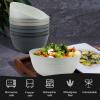 imageHomienly Large Salad Bowls Large Soup Bowls Set of 8Wheat Straw BowlsServing Bowl Set for Wedding Parties 60 Oz Big Bowl for Kitchen Salad Soup Microwave and Dishwasher SafeMulti ColorGrey Stone